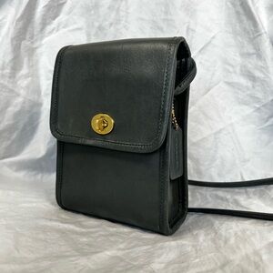 VNTG Coach Scooter Bag - Dark Forest Green Glove Tanned Leather